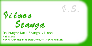 vilmos stanga business card